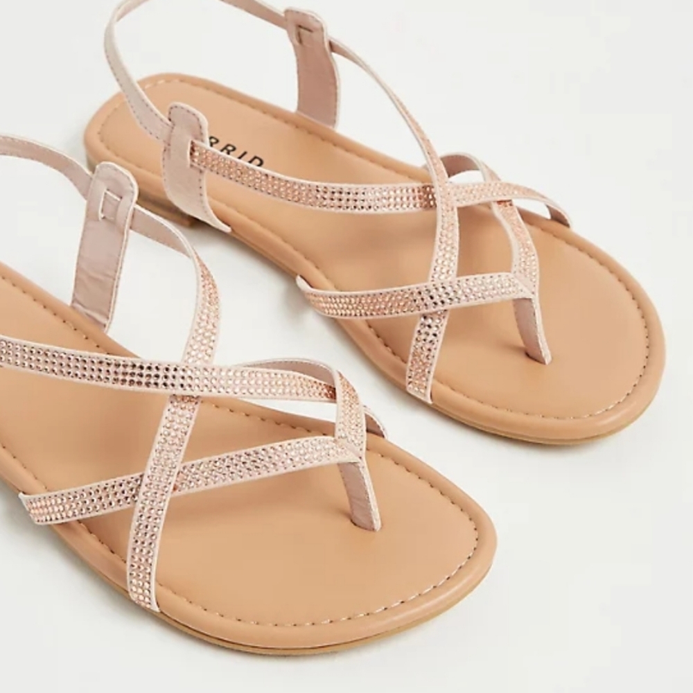 Torrid Blush Pink Studded Sandals